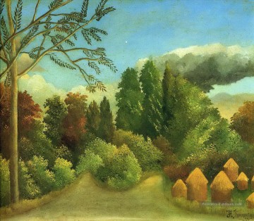  impressionnisme - vue sur les rives de l’Oise 1906 Henri Rousseau post impressionnisme Naive primitivisme